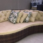 Sofá Em Fibra Sintética Peixe - Tecido Duna Deserto