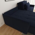 Sofá Em Linho 180cm Boss Azul Marinho