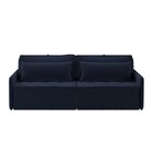 Sofá Em Linho 180cm Boss Azul Marinho