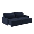 Sofá Em Linho 200cm Boss Azul Marinho