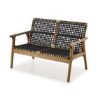 Sofá Em Madeira E Corda Náutica 2 Lugares Traço  Stain Jatobá