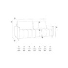 Sofá Em Veludo 3 Lugares Amelie Yescasa Azul