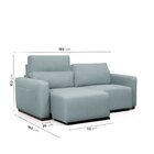 Sofá Essence Retrátil 2 Lugares 180cm Cabecasa Madeiraorigina