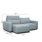 Sofá Essence Retrátil 3 Lugares 200cm Cabecasa Madeiraorigina