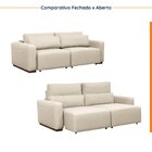 Sofá Essence Retrátil 3 Lugares 200cm Cabecasa Madeiraorigina