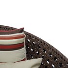 Sofá Essencial Bola 150 Cm Indiano Marrom, Bege, Listrado