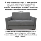 Sofá Estofado 2 Lugares Sala Estar Recepção Gabriela Suede Ci