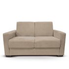 Sofá Estofado 2 Lugares Sala Estar Recepção Raíssa Suede Bege