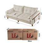 Sofá Evolution Linho 02 Módulos 85 Cm B12cm Meu Sofá Online