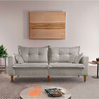 Sofá Evolution Linho 02 Módulos 90 Cm B12cm Meu Sofá Online