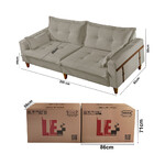 Sofá Evolution Veludo 02 Módulos 90 Cm B12cm Meu Sofá Online