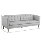 Sofá Expert 4 Lug Corino 81x219x85 Cm Paçoca