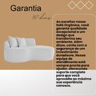 Sofá Feijão De Canto Curvado Elegante 2 Lugares Bouclé Bouclé