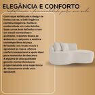 Sofá Feijão De Canto Curvado Elegante 2 Lugares Bouclé Bouclé