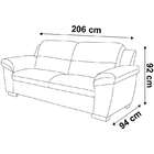 Sofá Fênix 3 Lugares - Linoforte - Preto