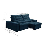 Sofá Ferguile Alasca 3 Lugares Bipartido C/ Kit Indução 2,5m