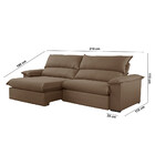 Sofá Filadélfia Veludo 02 Módulos 80cm B25cm Meu Sofá Online