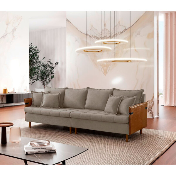 Sofá Fixo 2,2m Push Veludo Meu Sofá Online