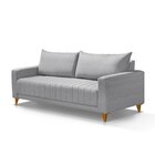 Sofá Fixo 2 Lugares 192 Cm Alaska  Cinza