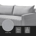 Sofá Fixo 2 Lugares 192 Cm Alaska  Cinza