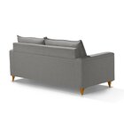 Sofá Fixo 2 Lugares 192 Cm Alaska Cinza