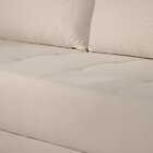 Sofá Fixo 2 Lugares Luxo 140 Cm Orion Bege Claro