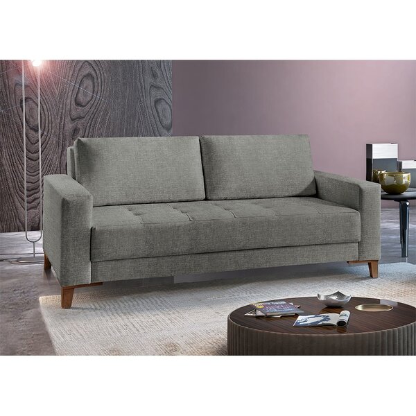 Sofá Fixo 2 Lugares Luxo 140 Cm Orion Cinza