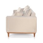 Sofá Fixo 2 Lugares Luxo 160 Cm Aquiles Bege Claro