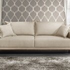 Sofá Fixo 2 Lugares Luxo 160 Cm Argos Bege Claro