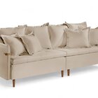 Sofá Fixo 2 Lugares Luxo 160 Cm Atlas Bege Claro