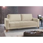 Sofá Fixo 2 Lugares Luxo 160 Cm Orion Bege Claro