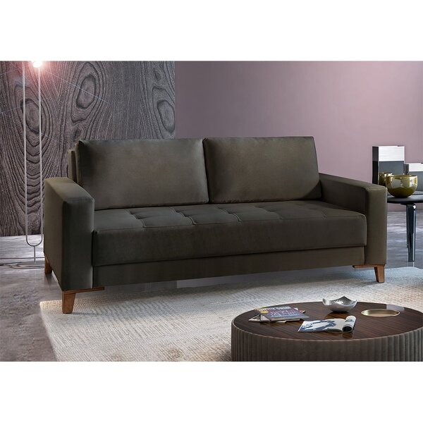 Sofá Fixo 2 Lugares Luxo 160 Cm Orion Chumbo