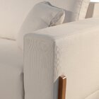 Sofá Fixo 2 Lugares Luxo 170 Cm Magnus Bege Claro