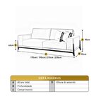 Sofá Fixo 2 Lugares Luxo 170 Cm Magnus Cinza