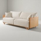 Sofá Fixo 2 Lugares Luxo 170cm Arthur Bege Claro