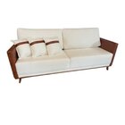 Sofá Fixo 3 Lugares 220cm Star Living Conforto De Espumas Bege