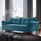 Sofá Fixo 3 Lugares Com 2 Almofadas Verona Espresso Móveis  A