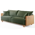 Sofá Fixo 3 Lugares Luxo 190cm Arthur Verde