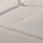 Sofá Fixo 3 Lugares Luxo 200 Cm Aquiles Bege Claro