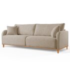 Sofá Fixo 3 Lugares Luxo 200cm Camila Bege