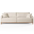 Sofá Fixo 3 Lugares Luxo 200cm Camila Off White