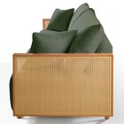 Sofá Fixo 3 Lugares Luxo 210cm Arthur Verde