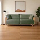 Sofá Fixo 3 Lugares Luxo 210cm Arthur Verde