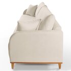 Sofá Fixo 3 Lugares Luxo 220cm Camila Off White