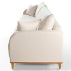 Sofá Fixo 4 Lugares Luxo 2,40m Camila Bege Claro