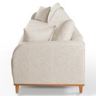 Sofá Fixo 4 Lugares Luxo 2,40m Camila Bege Claro