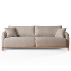 Sofá Fixo 4 Lugares Luxo 2,40m Camila Cappuccino