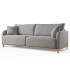 Sofá Fixo 4 Lugares Luxo 2,40m Camila Cinza