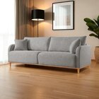 Sofá Fixo 4 Lugares Luxo 2,40m Camila Cinza