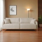 Sofá Fixo 4 Lugares Luxo 260cm Camila Bege